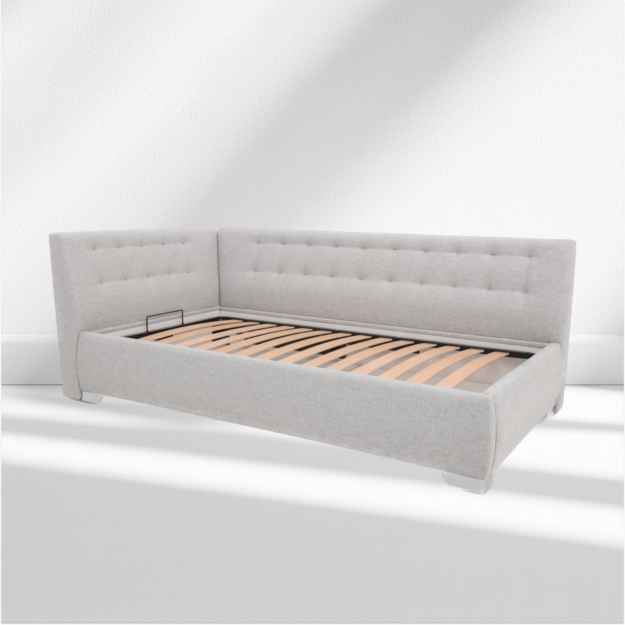 Angely Twin Gray - European Corner Bed