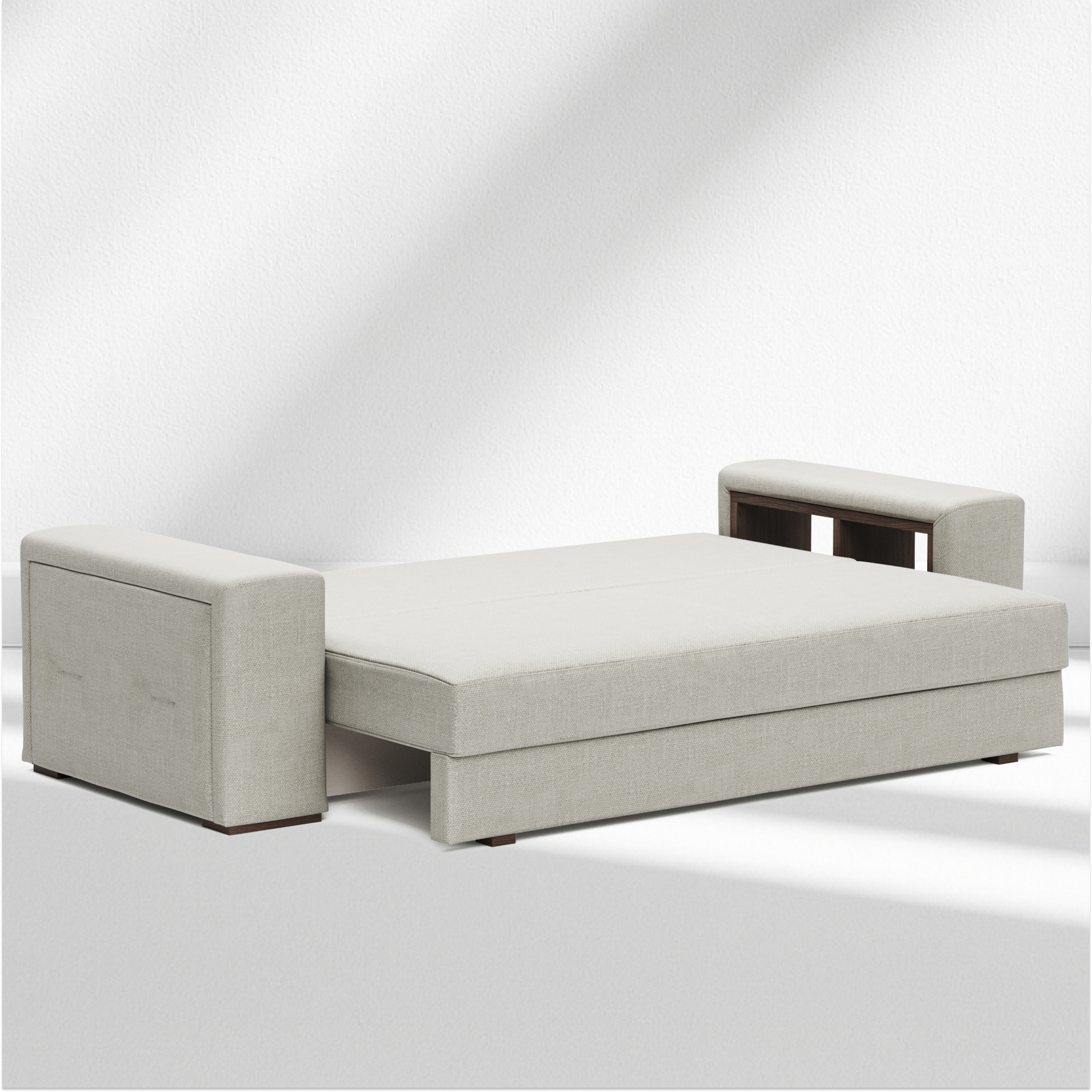Barry M 3 seater sofa-bed with shelf