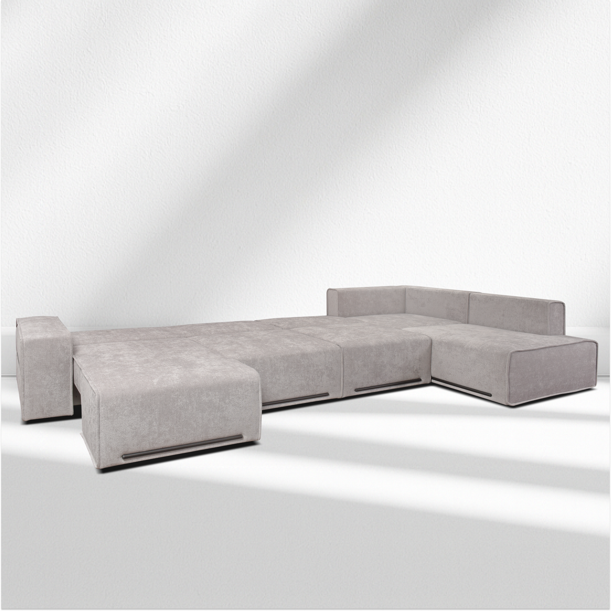 BL 104 sectional U shape sofa bed