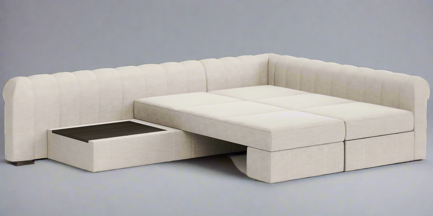 Catania L-shape sofa-bed
