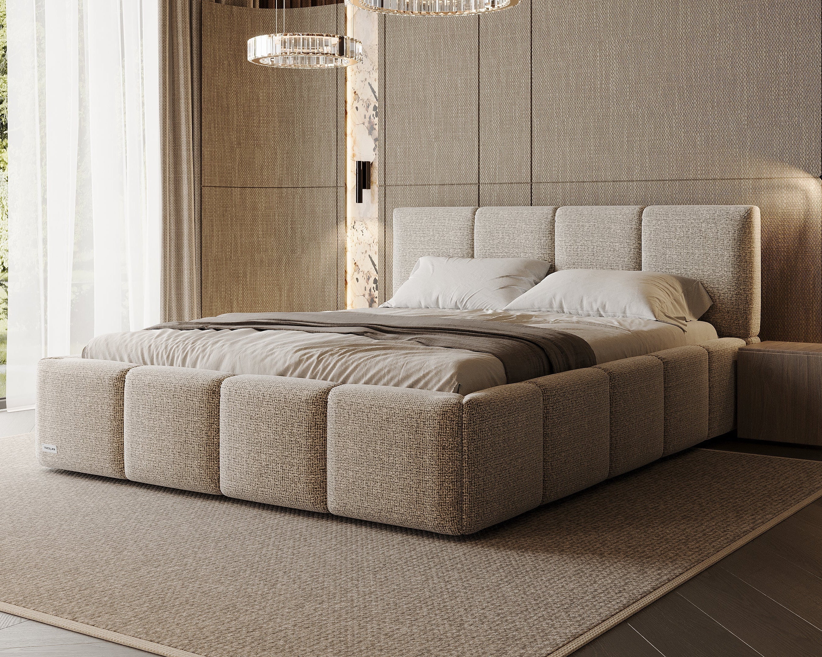 Hazel Upholstered Bed - Photo 2