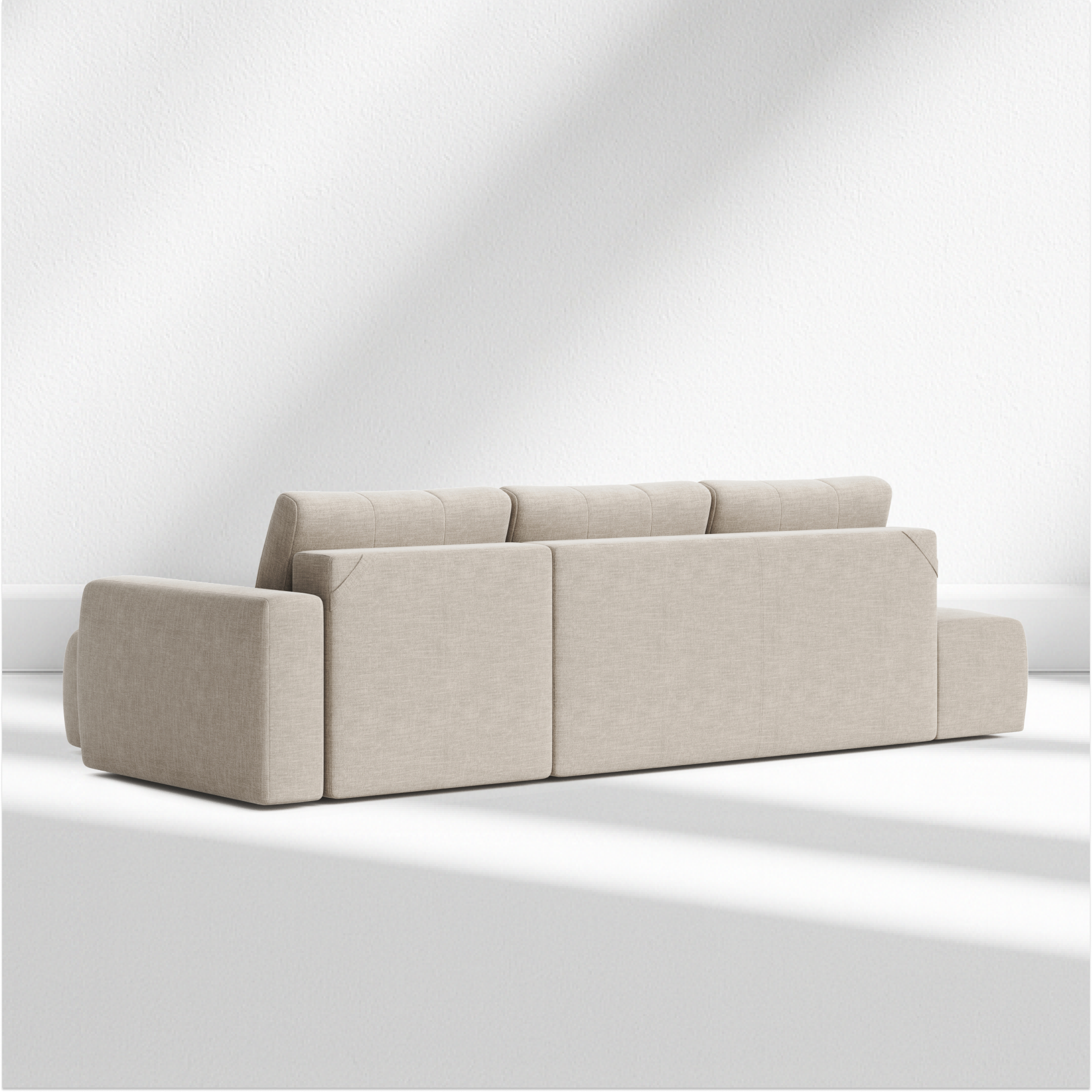 Bumpy L-Shape Corner Sofa – Upholstered Sectional