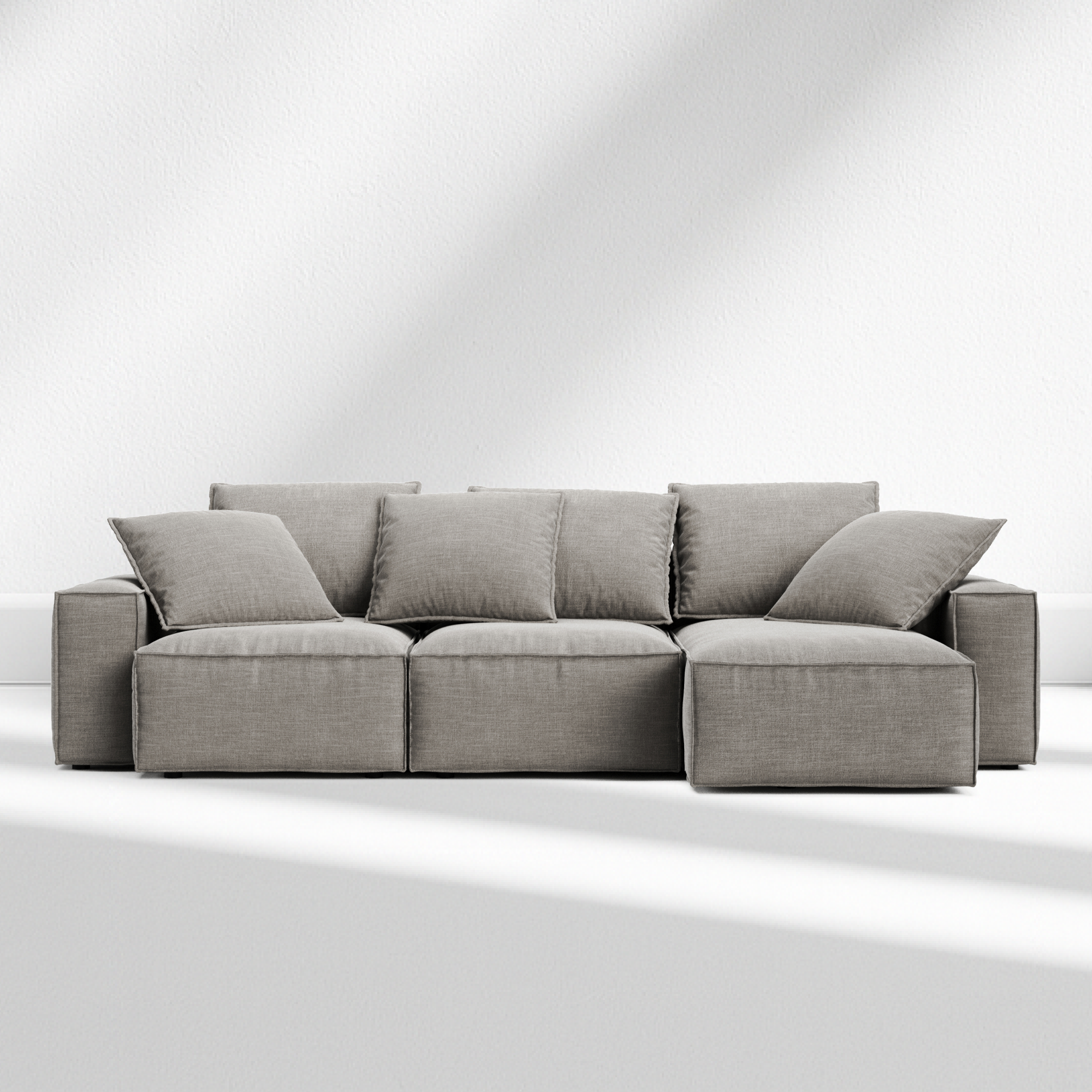 Hamvi Compact L-Shaped Sofa-Bed - Photo 3