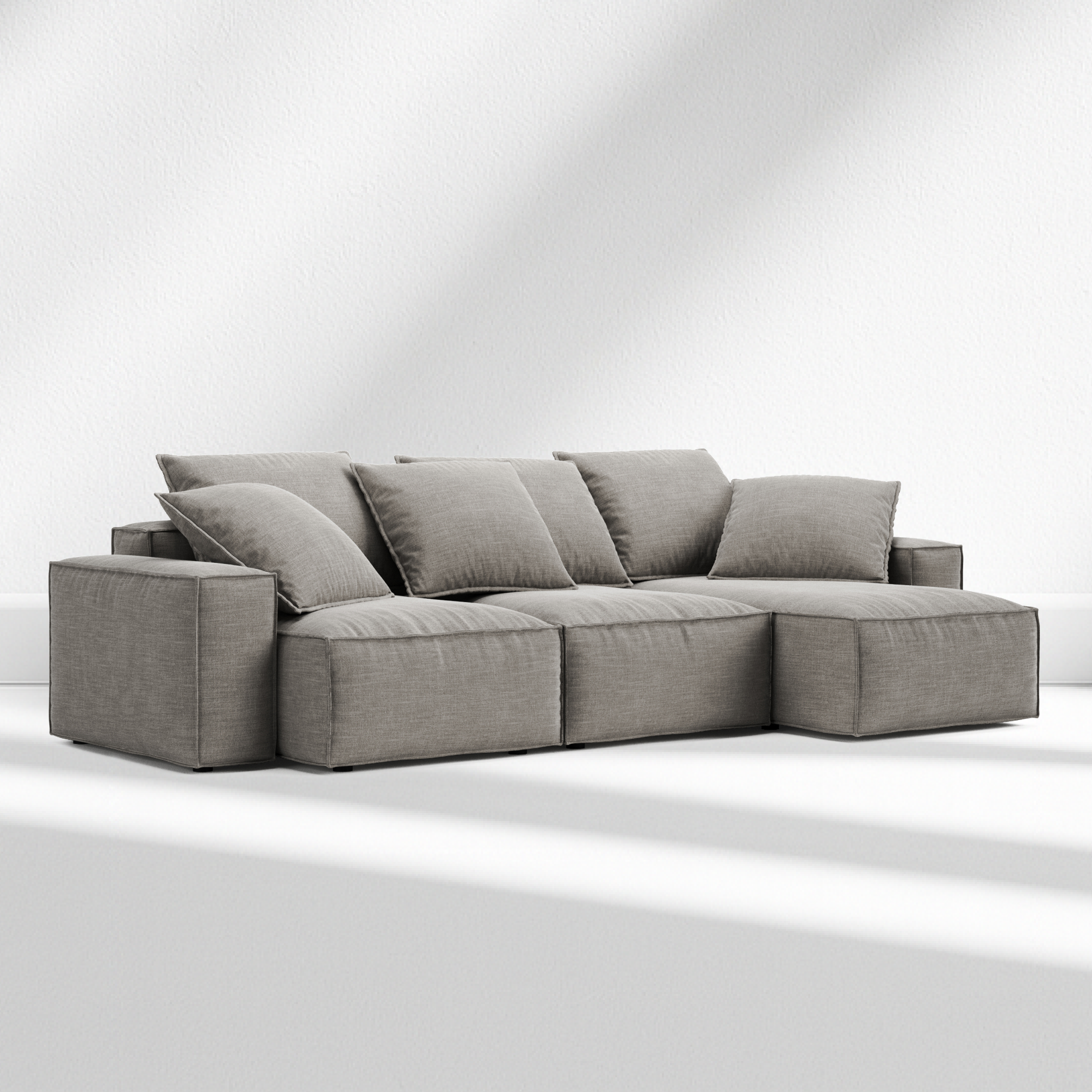 Hamvi Compact L-Shaped Sofa-Bed