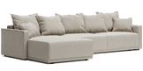Jersey Soft L-shape sofa-bed