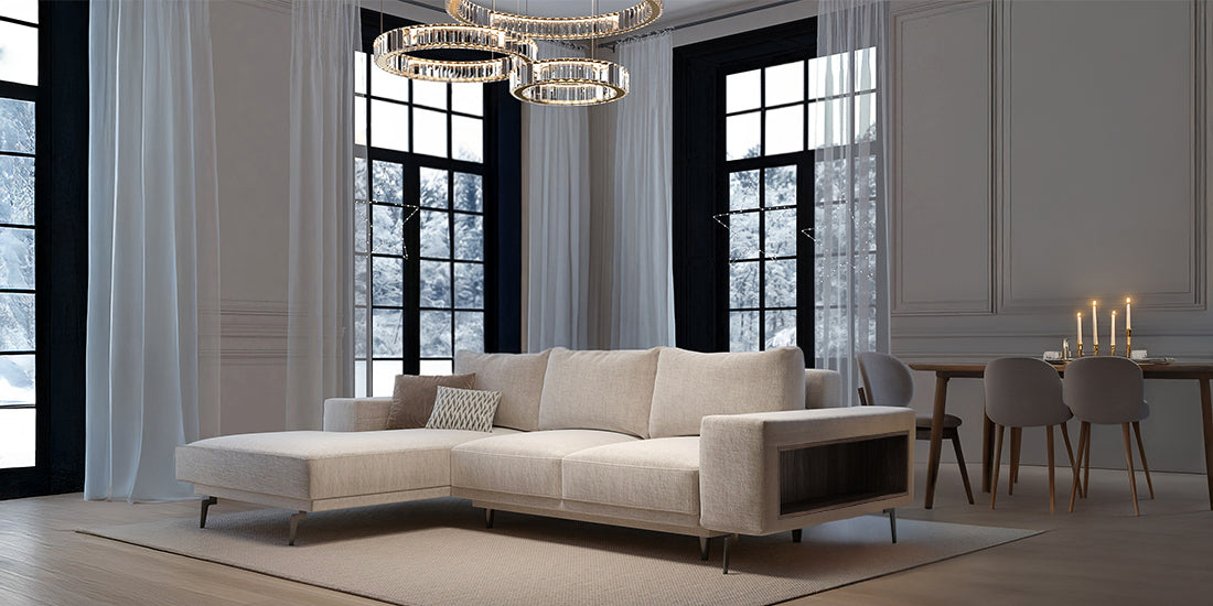 Liri L-shape sofa-bed