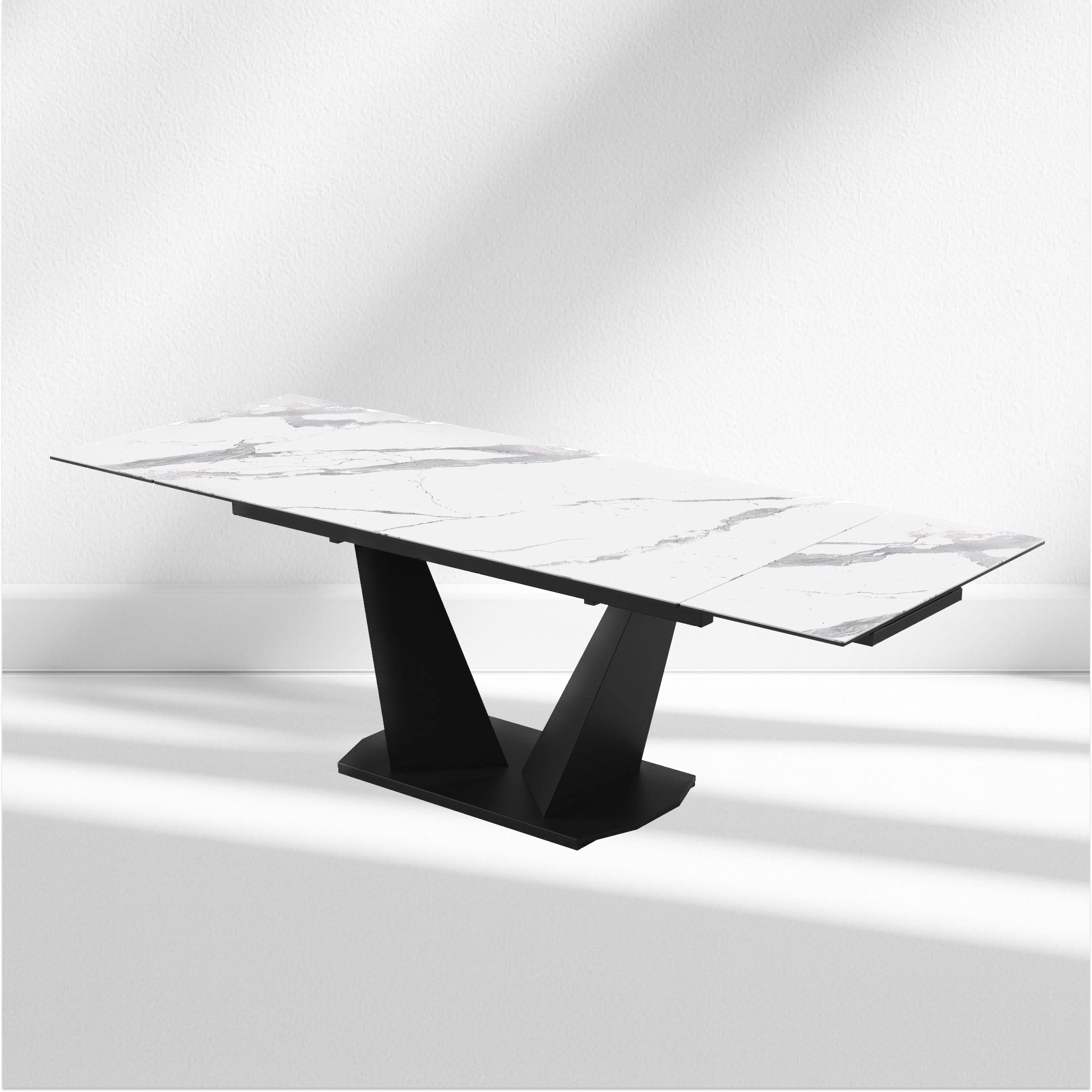 Modern Extendable Dining Table with Laminam Top