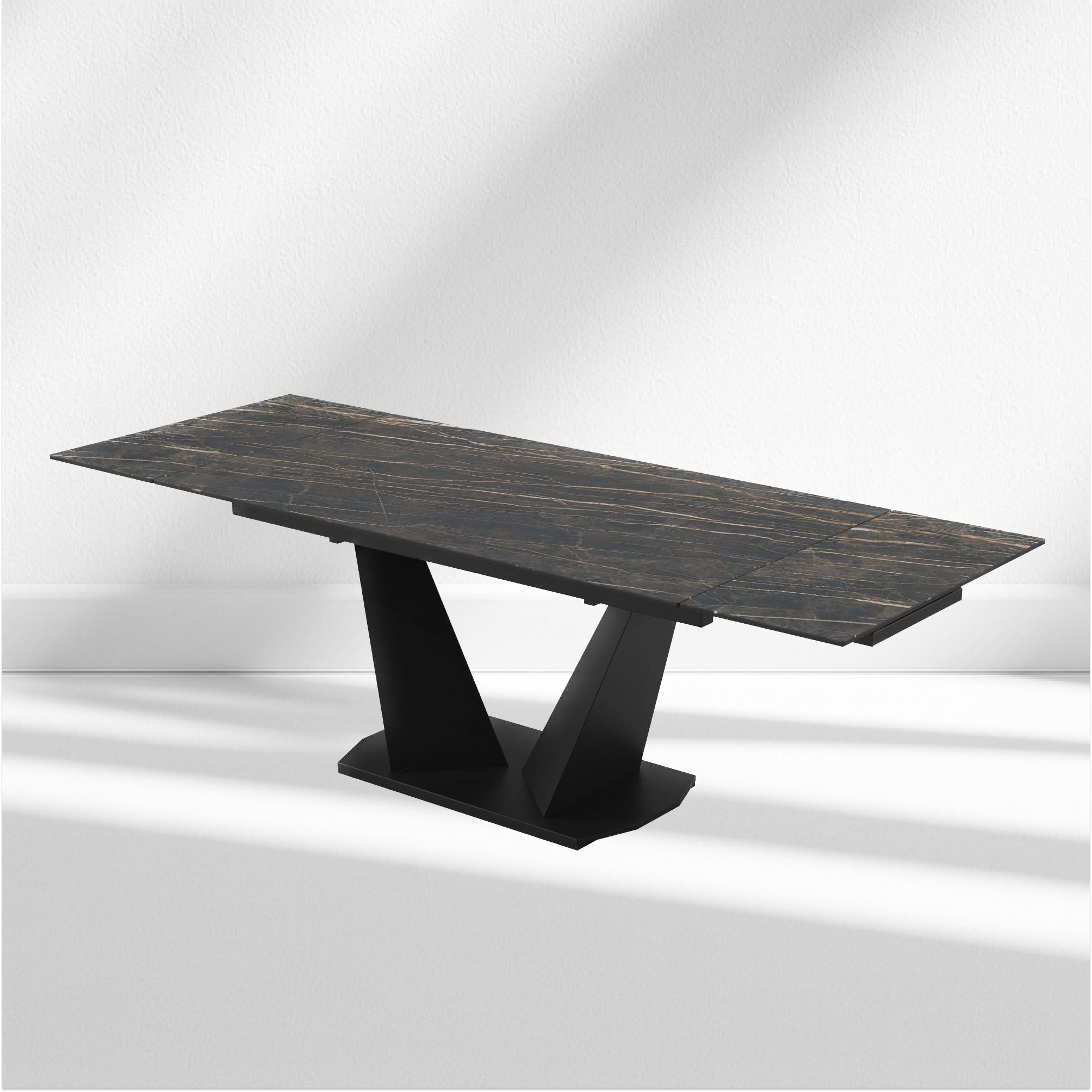 Modern Extendable Dining Table with Laminam Top