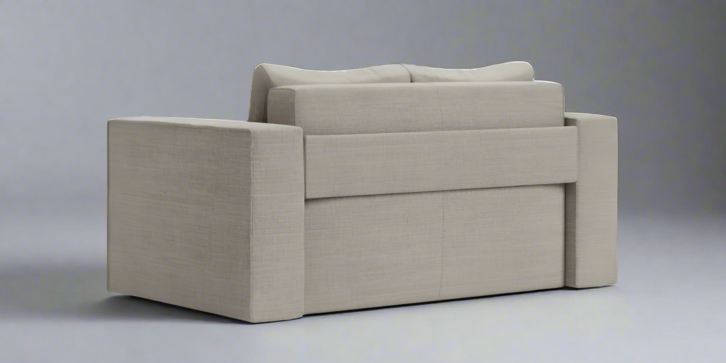Quanti 2 seater sofa-bed L120 with narrow sides