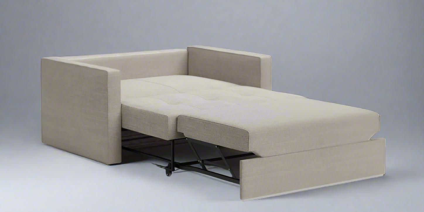 Quanti 2 seater sofa-bed L120 with narrow sides