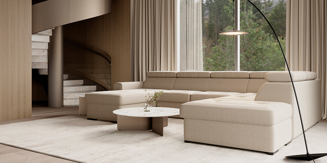 Rimini sectional sofa-bed
