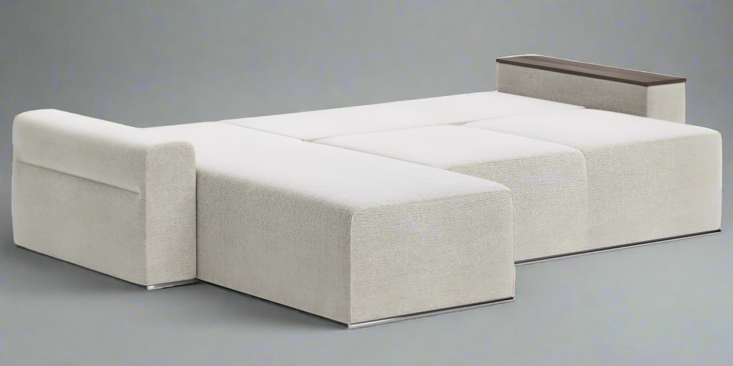 Santy L-shape sofa-bed with laminated side