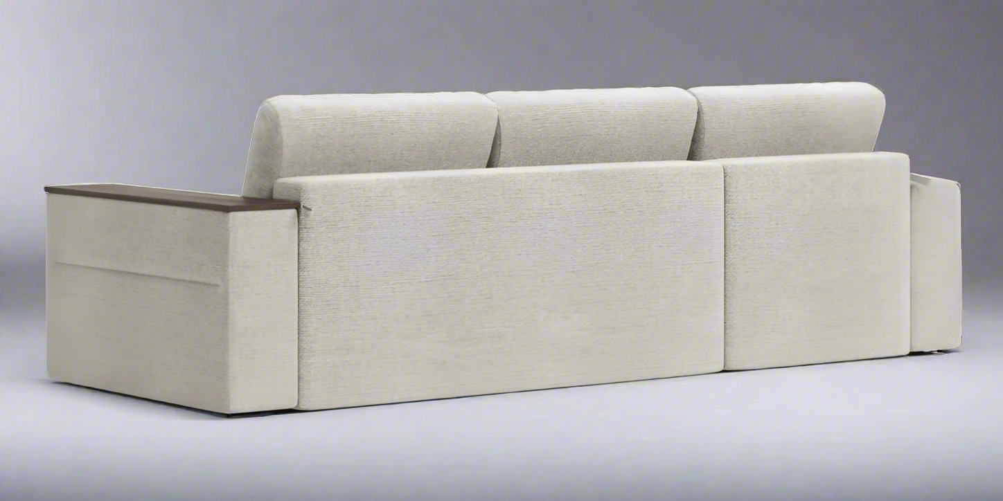 Santy L-shape sofa-bed with laminated side
