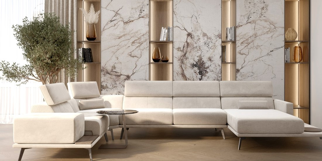 Tenerife 3 sectional sofa with recliner
