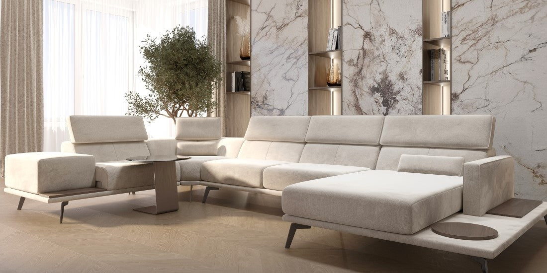 Tenerife 3 sectional sofa with recliner