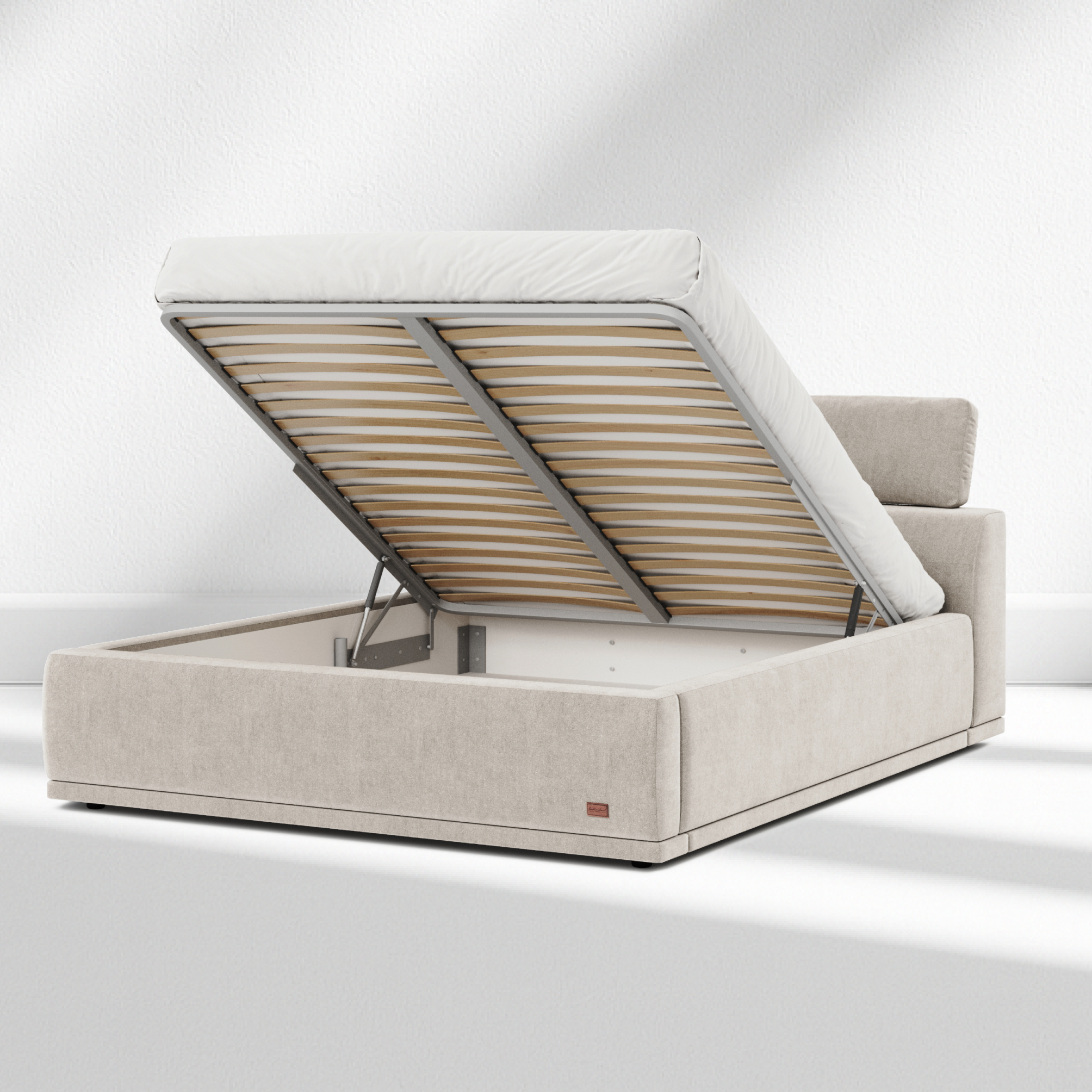 Tenerife Storage Bed – Modern Upholstered Bed with Adjustable Headrest - Photo 6