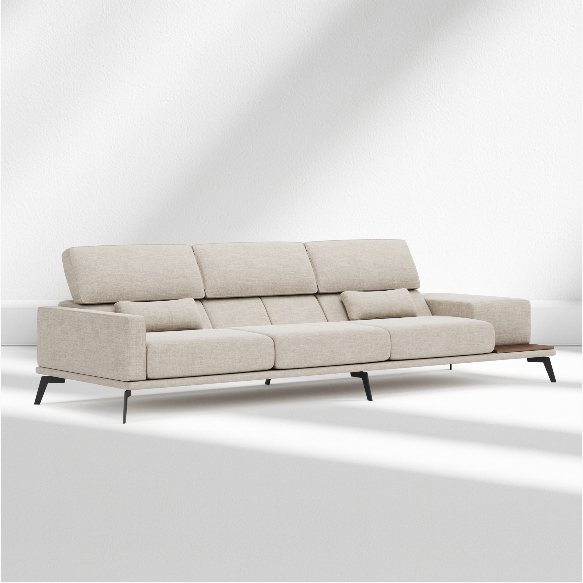 Tenerife 3 sectional sofa with recliner