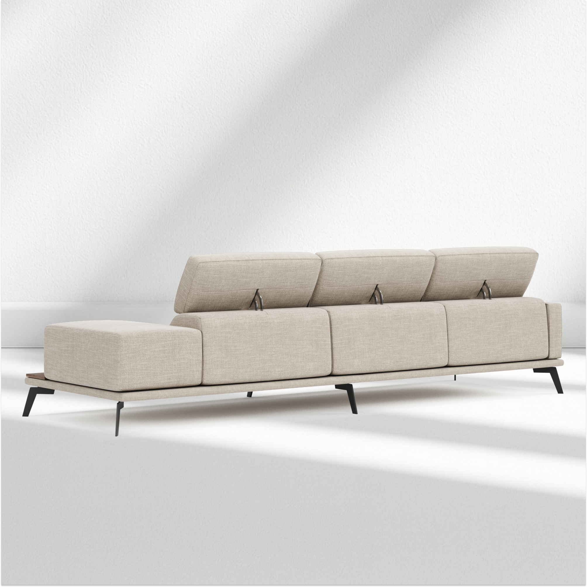 Tenerife 3 sectional sofa with recliner