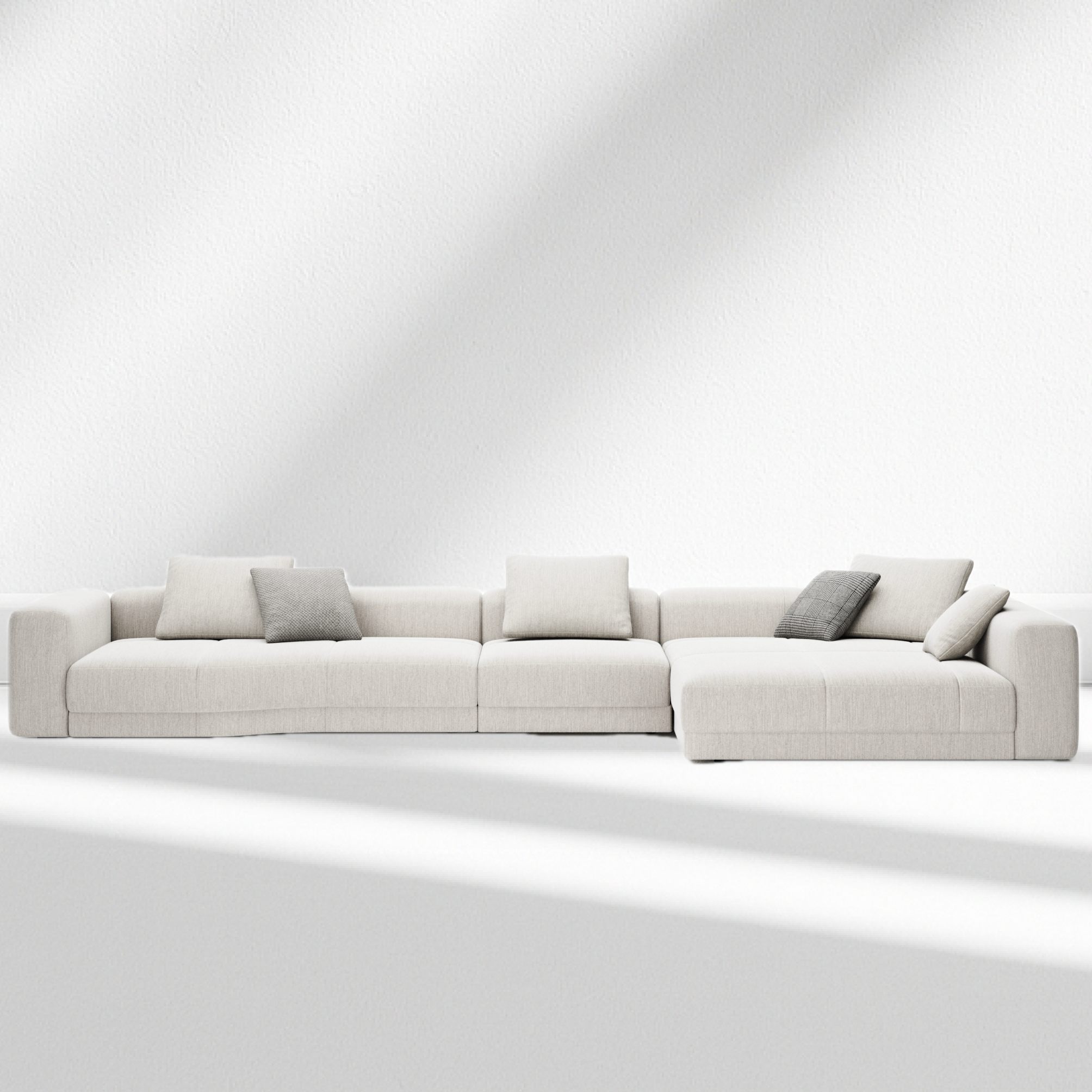 VALENCIA Curved L-Shaped Modular Sofa - Photo 3