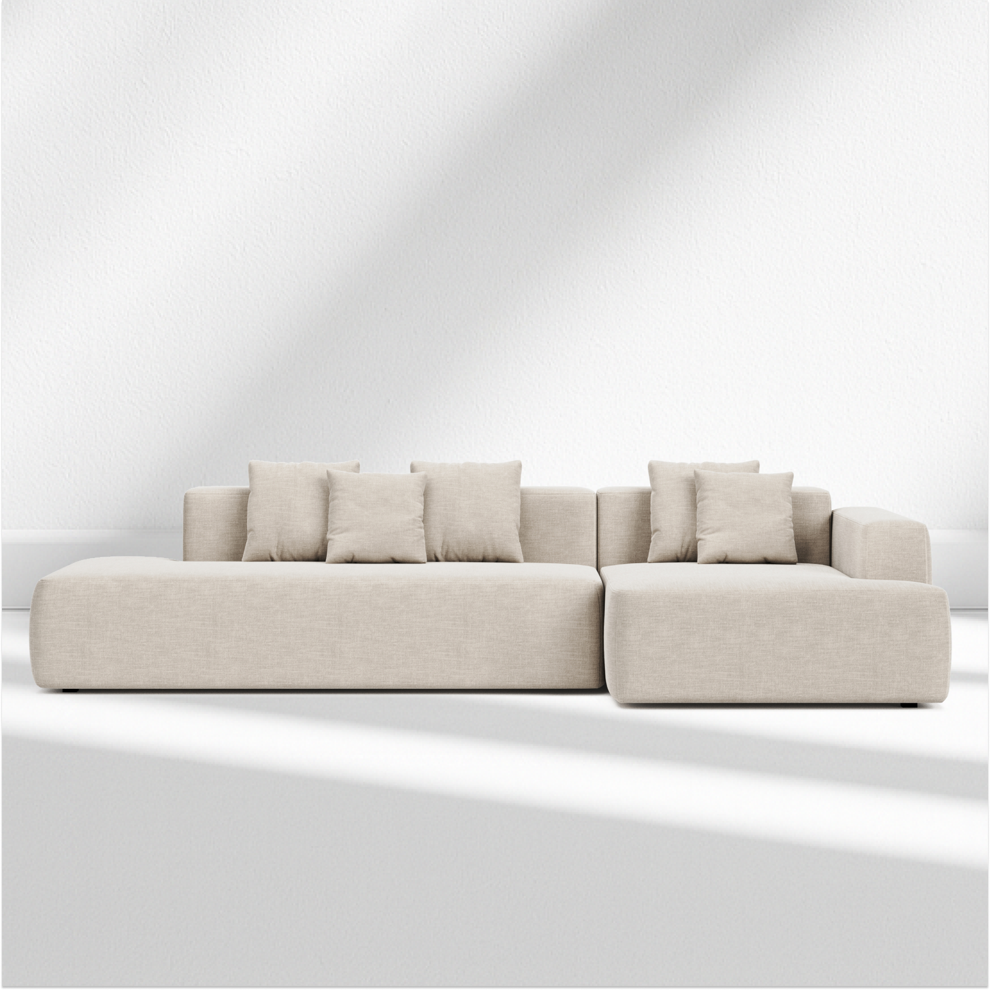Fosti L-Shape Sleeper Sectional with Storage