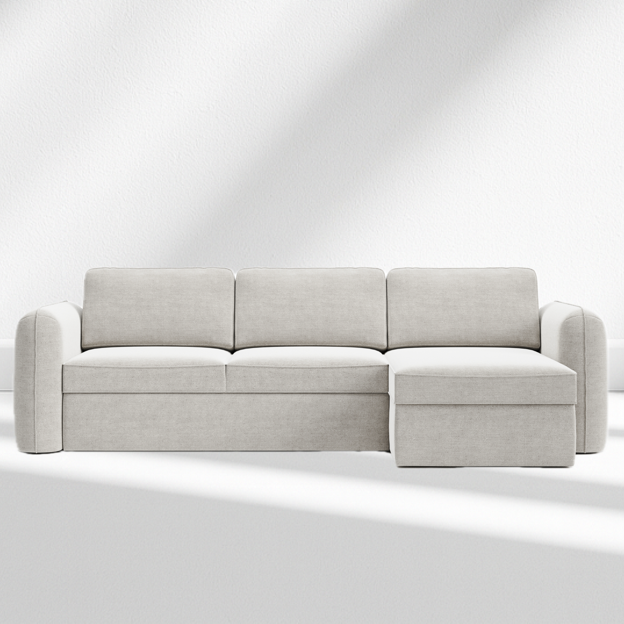 Kampli Corner Sofa – Modern L-Shaped Couch with Storage & Relax Function - Photo 3