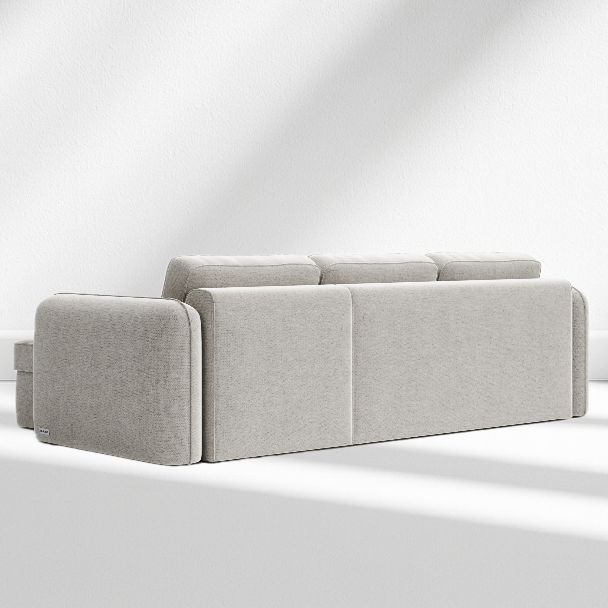 Kampli Corner Sofa – Modern L-Shaped Couch with Storage & Relax Function - Photo 7