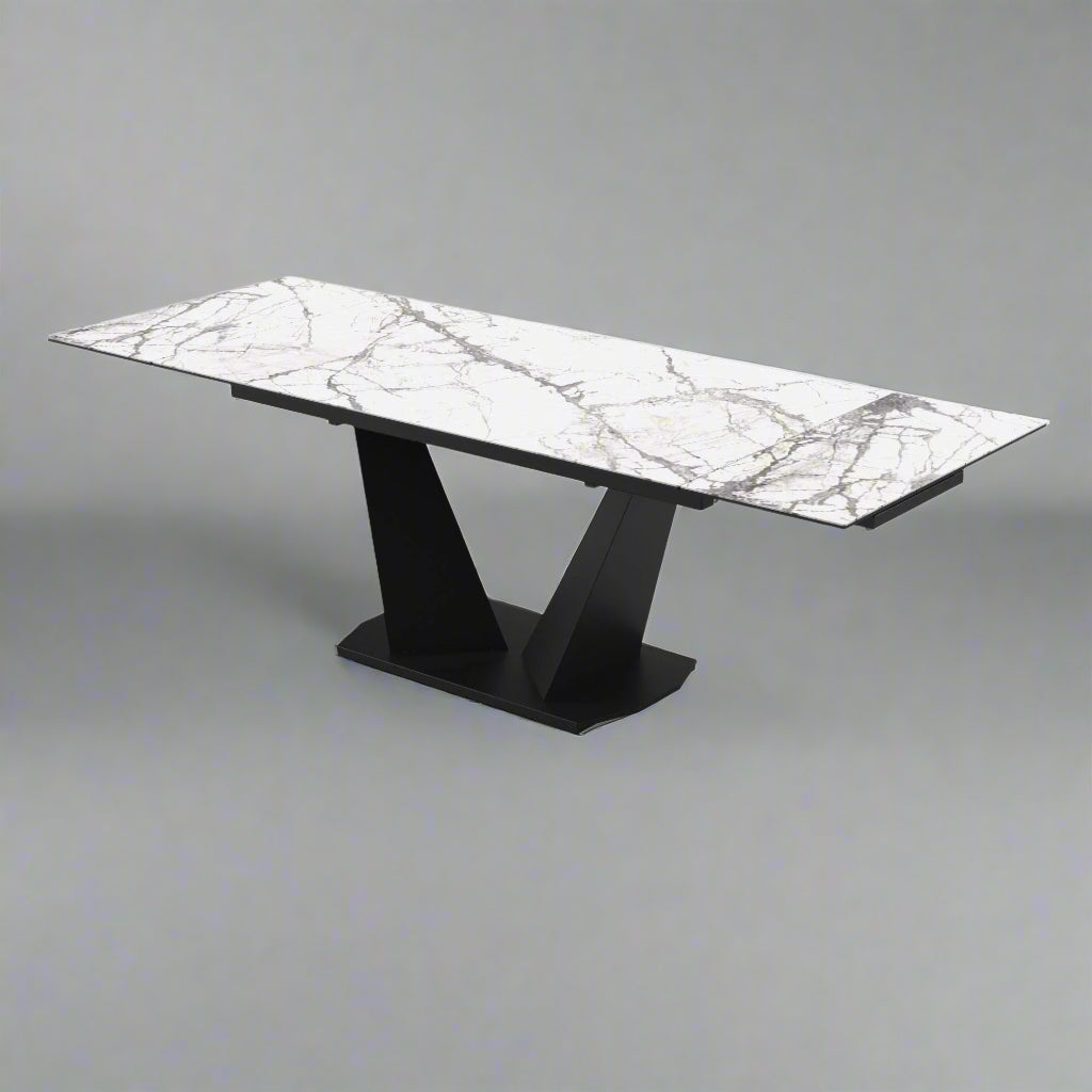 Modern Extendable Dining Table with Laminam Top