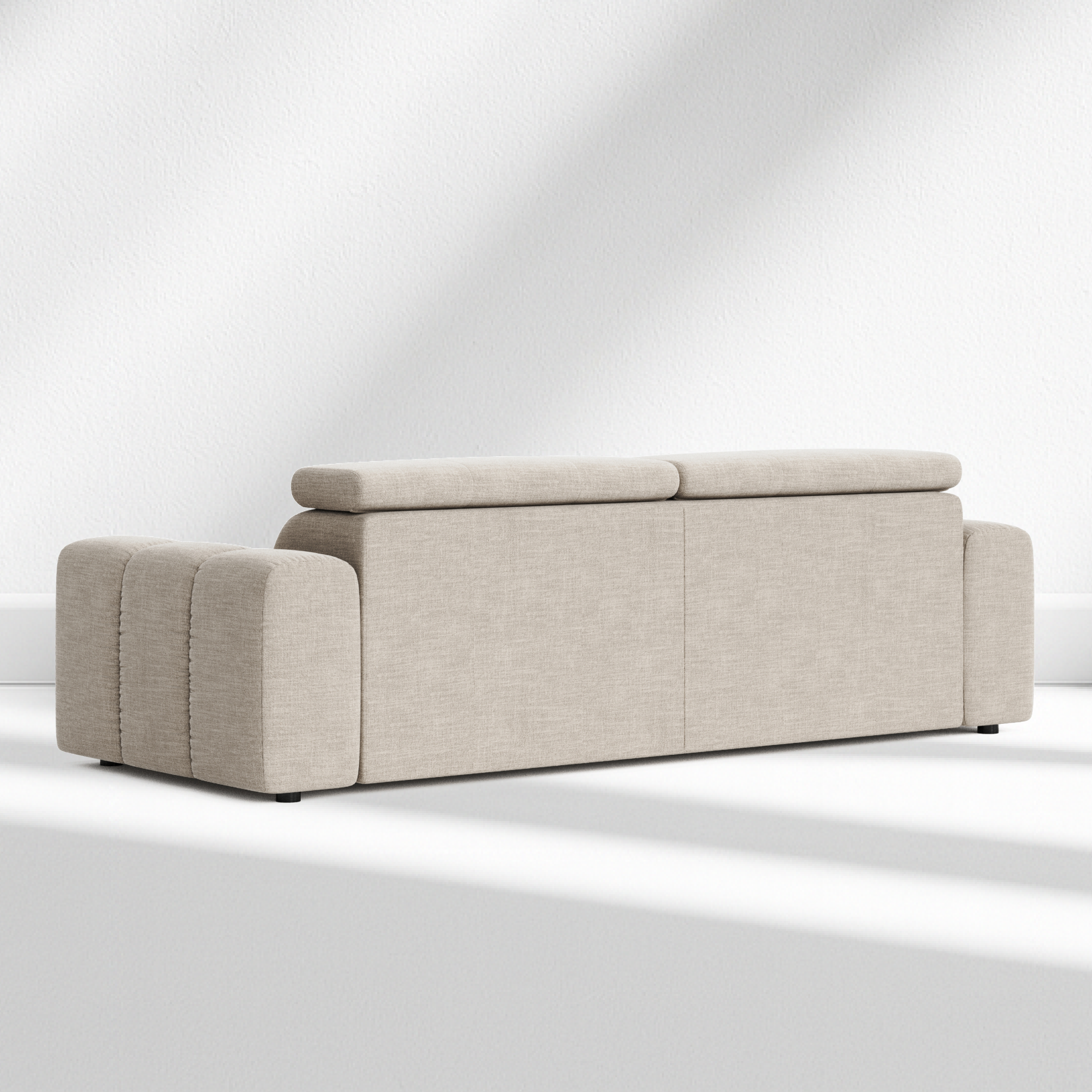 Party 3-Seater Modular Sofa with Adjustable Headrests - Photo 5