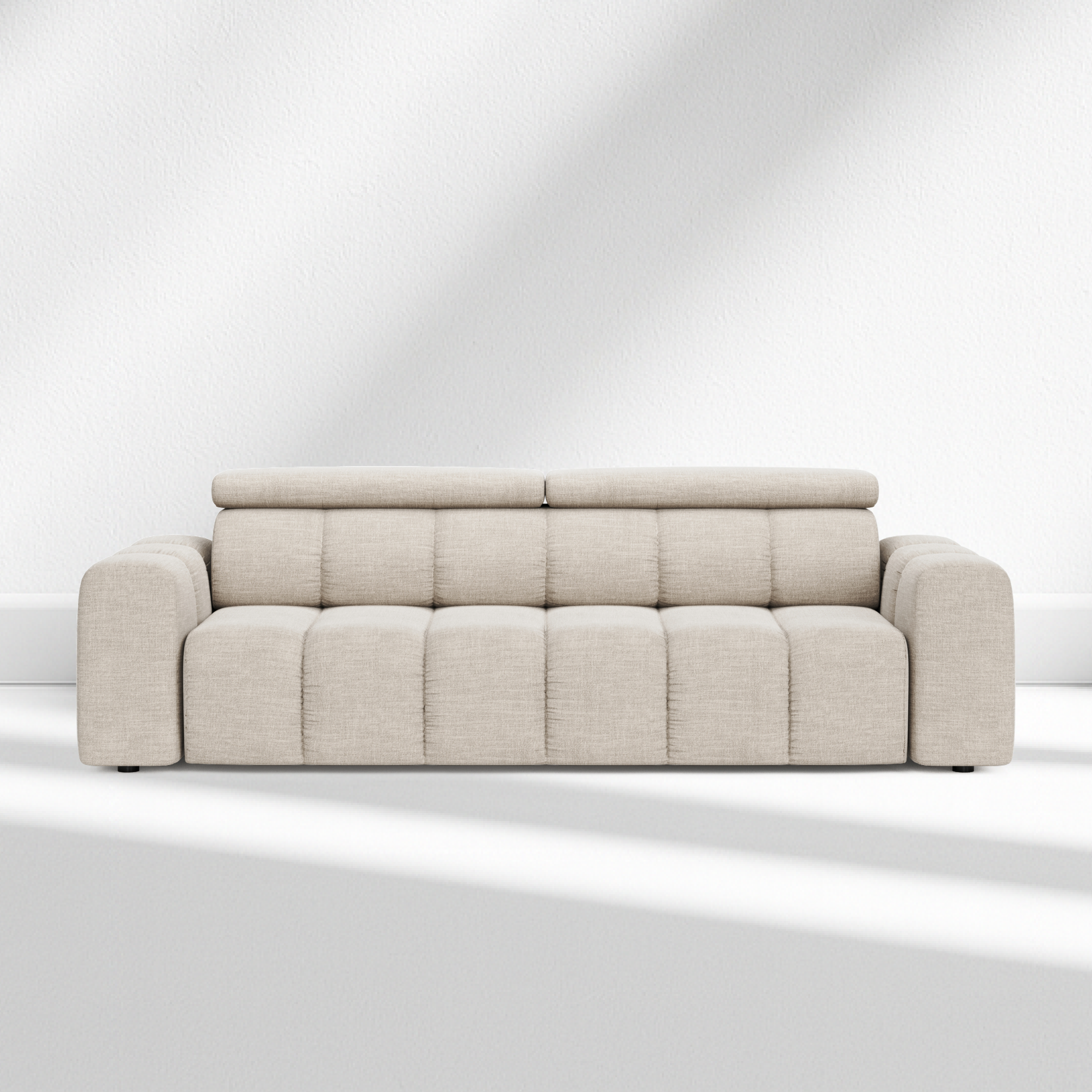 Party 3-Seater Modular Sofa with Adjustable Headrests - Photo 6
