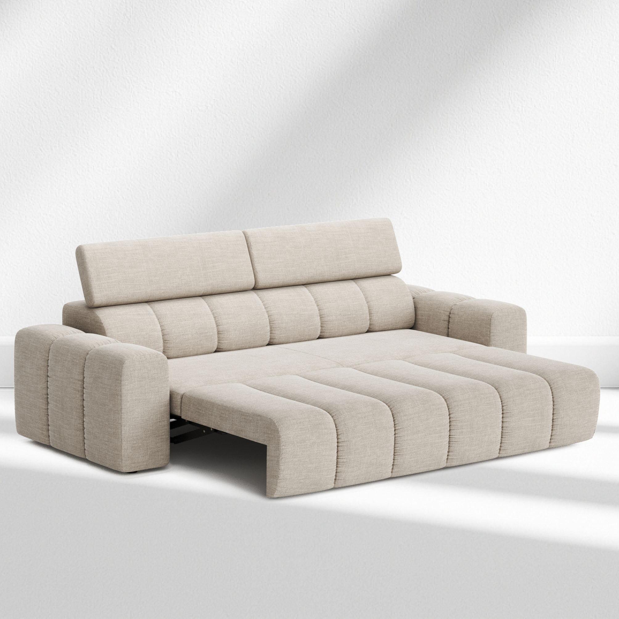 Party 3-Seater Modular Sofa with Adjustable Headrests - Photo 7