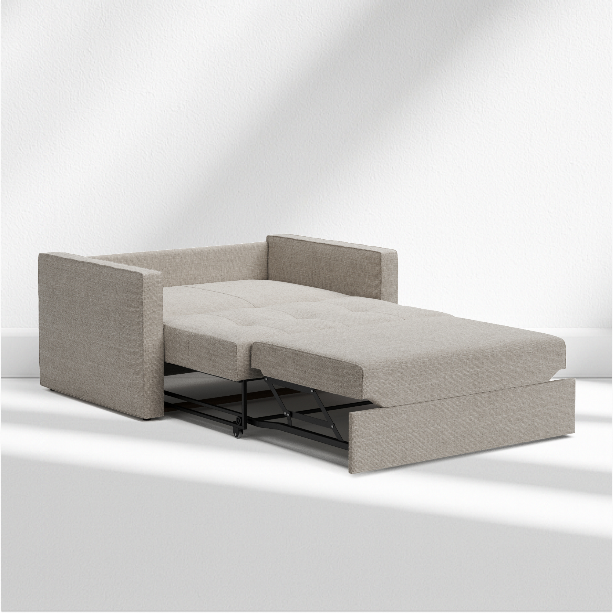 Quanti 2 seater sofa-bed L120 with narrow sides