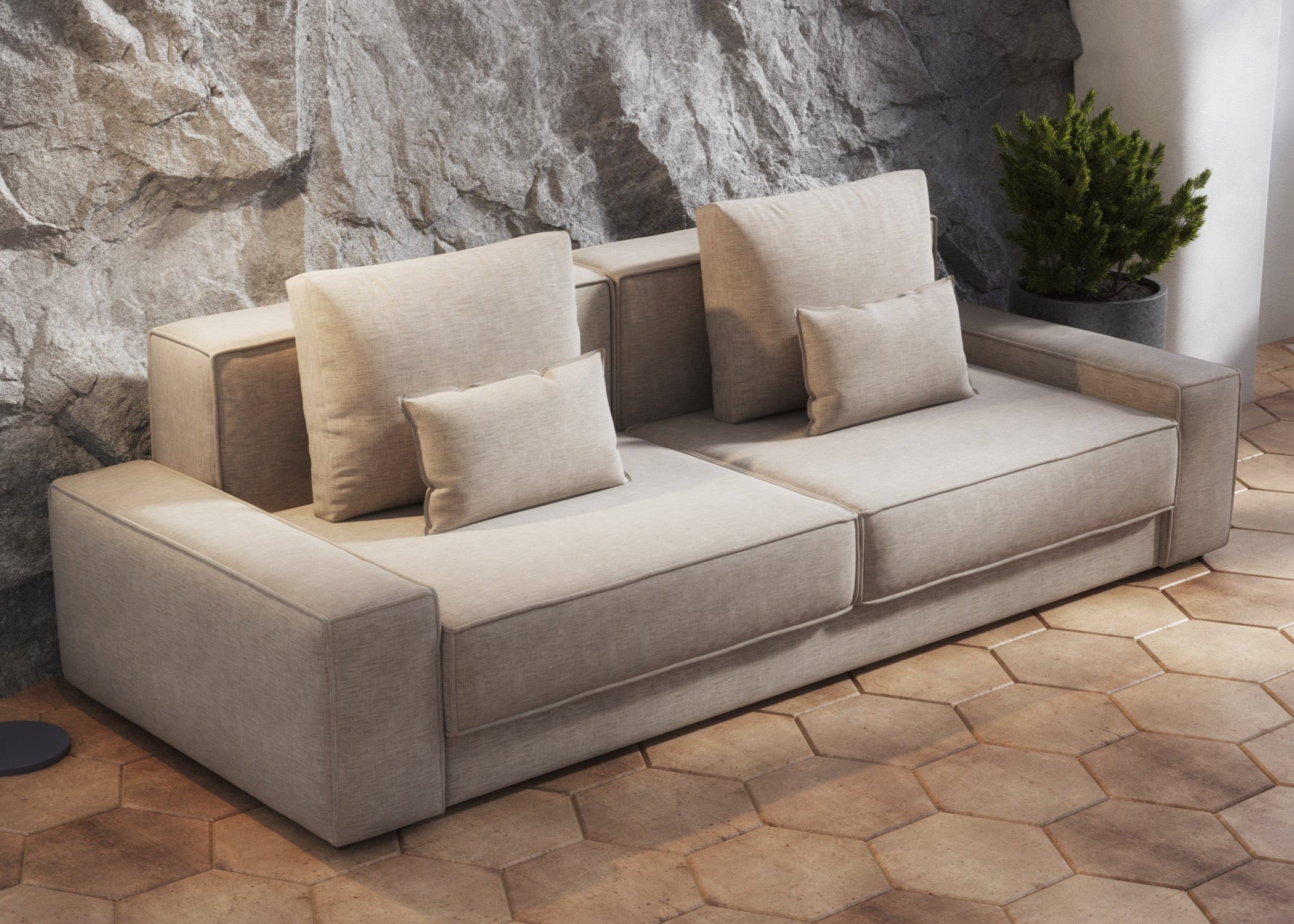 Terni 3 seater sofa-bed