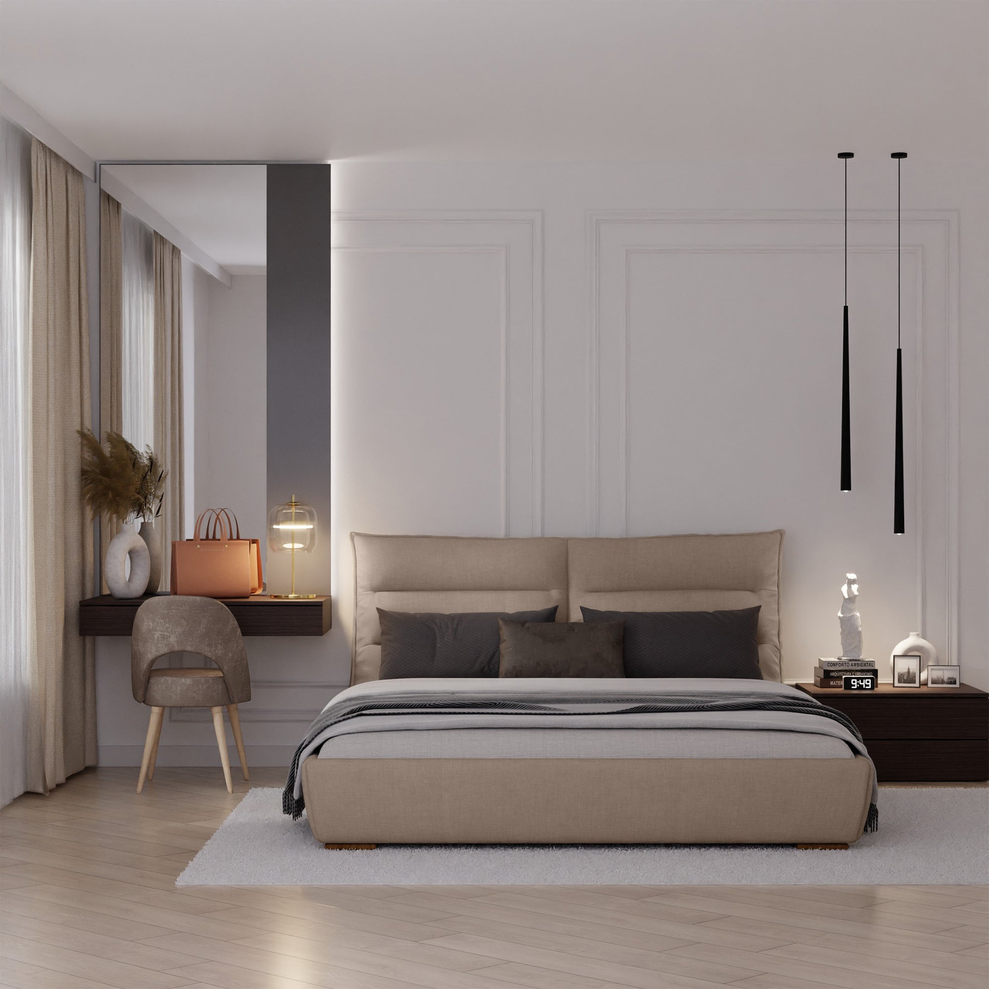 Altea – King Upholstered Bed (No Storage)