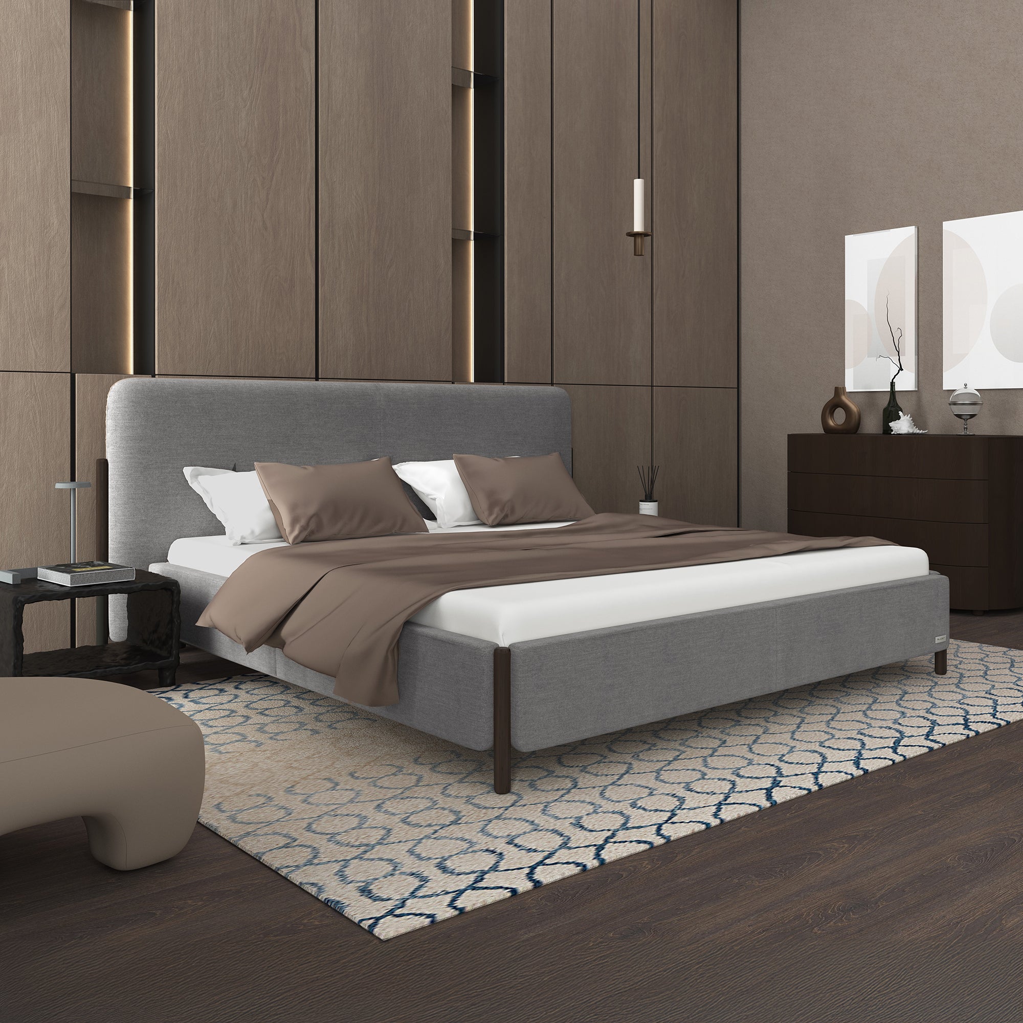Slavia Bed — Solid Wood Collection