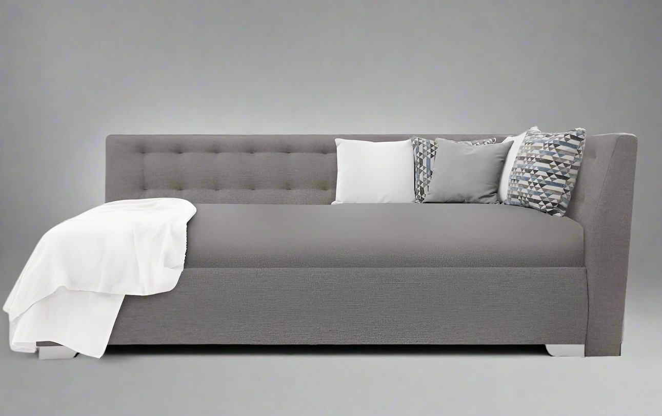 Angely Twin Dark Gray - European Corner Bed