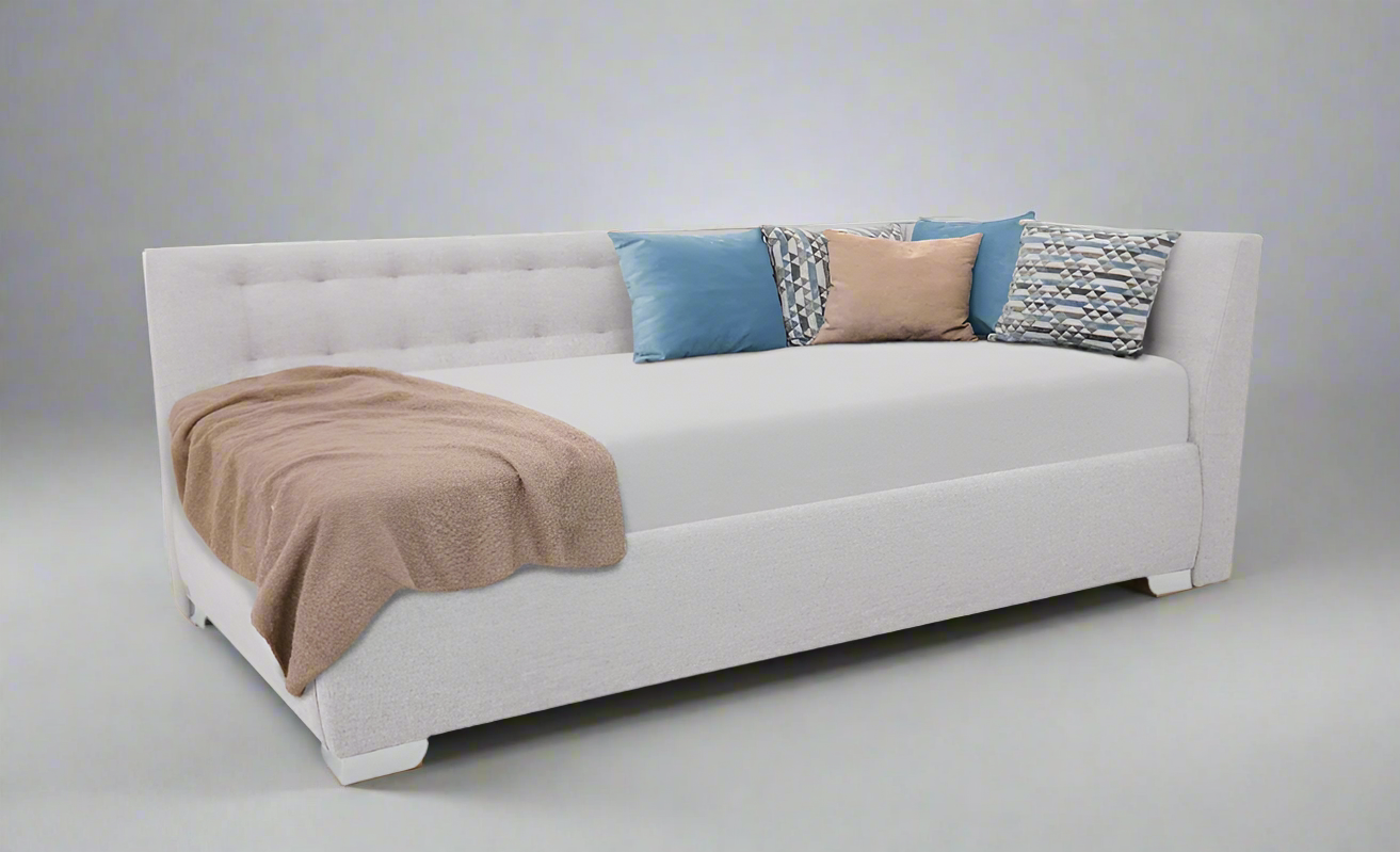 Angely Twin Gray - European Corner Bed