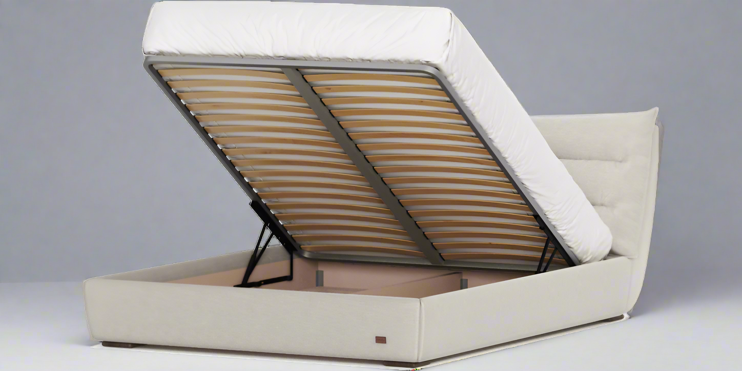 Altea King Size Upholstered Bed - With storage