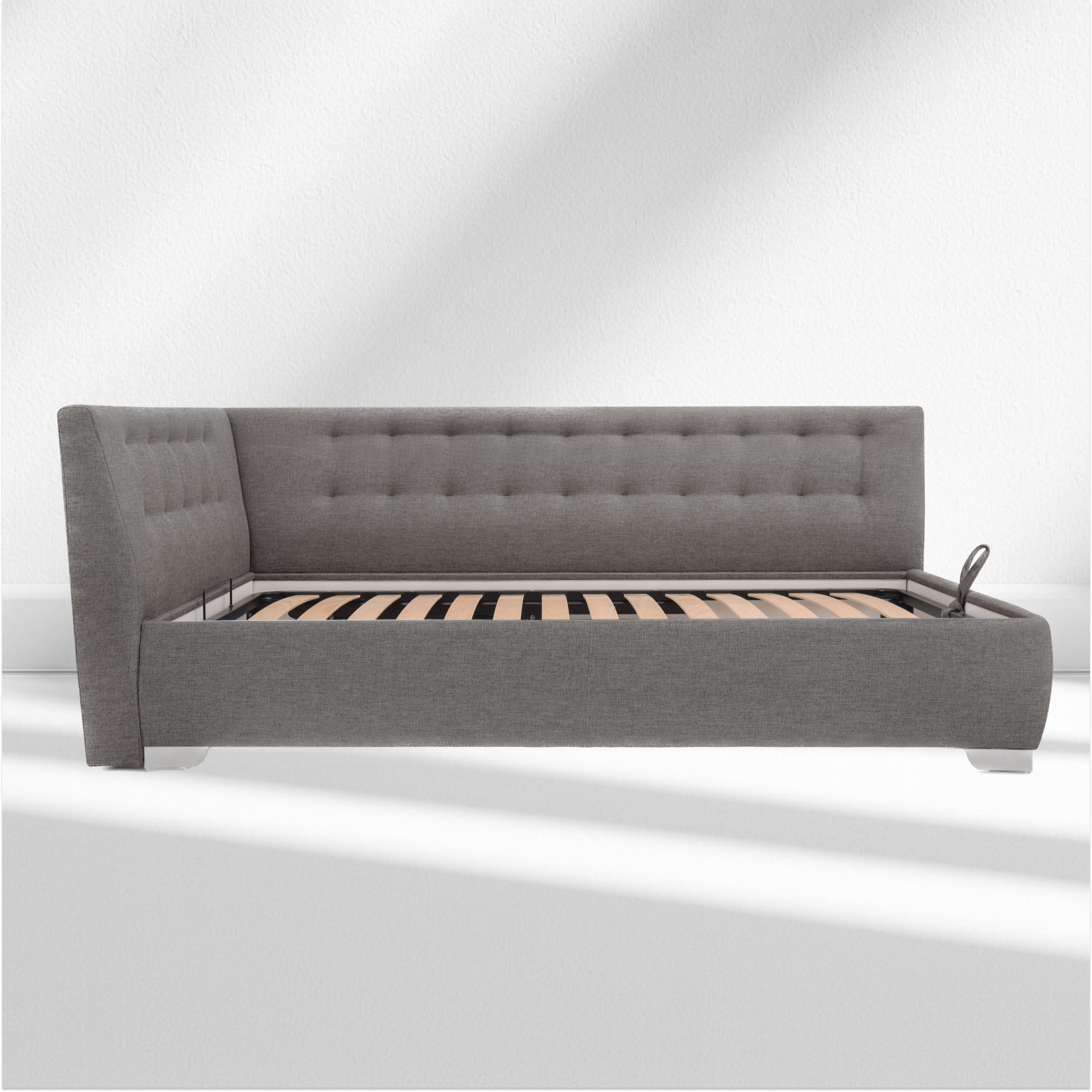 Angely Twin Dark Gray - European Corner Bed