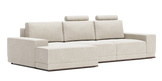 BL 102 L-shape sofa-bed with headrests