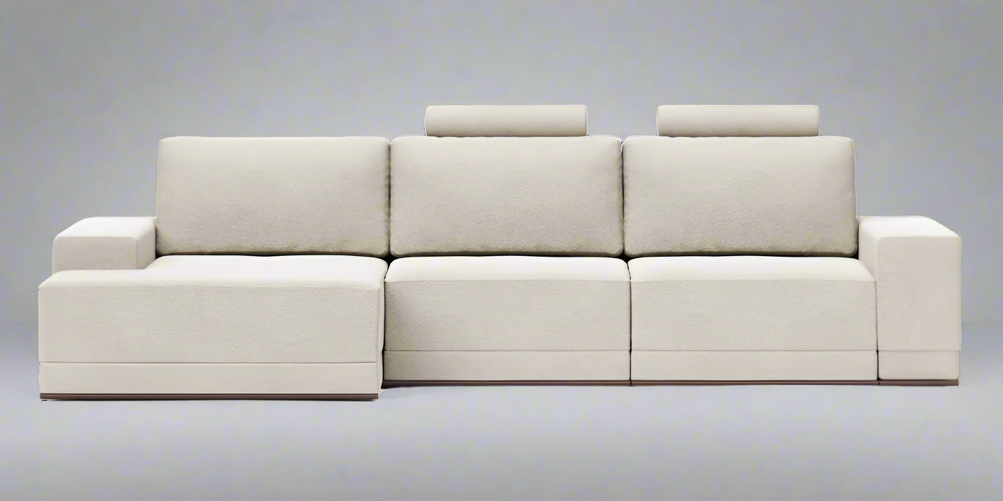 BL 102 L-shape sofa-bed with headrests