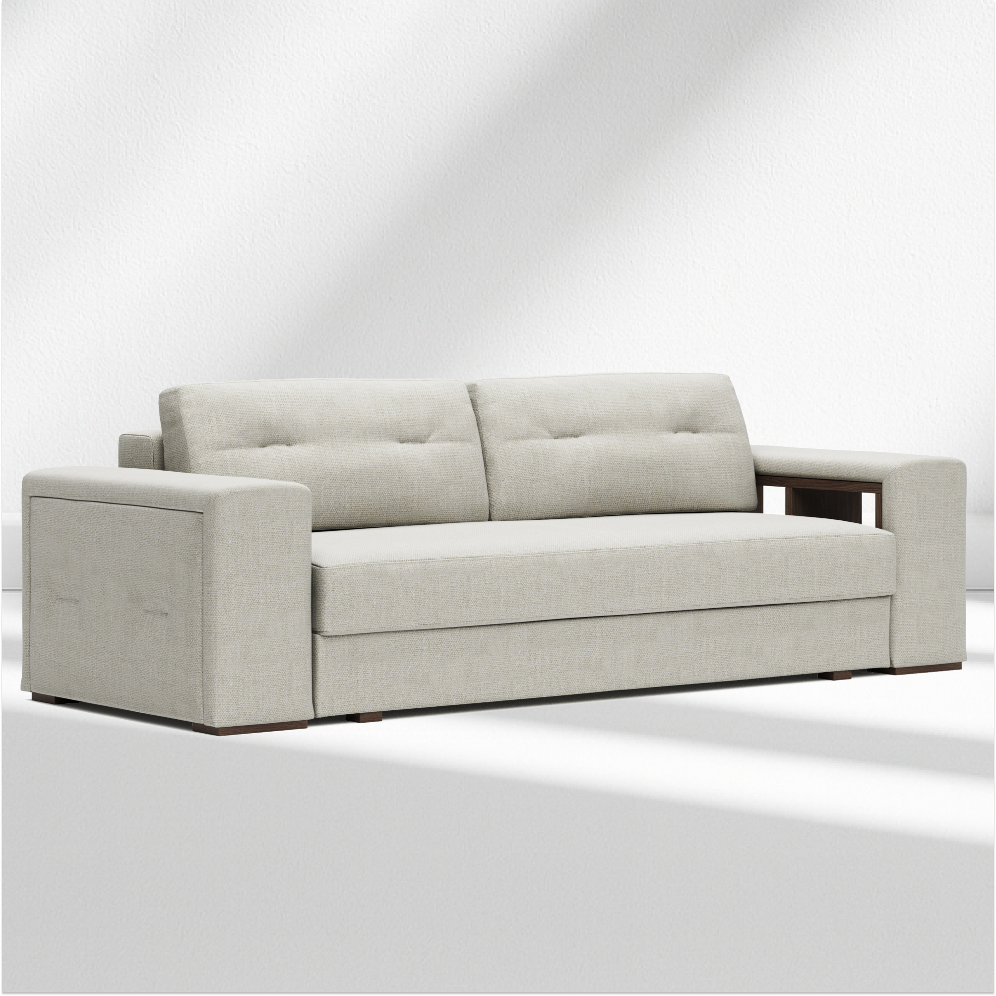 Barry M 3 seater sofa-bed with shelf