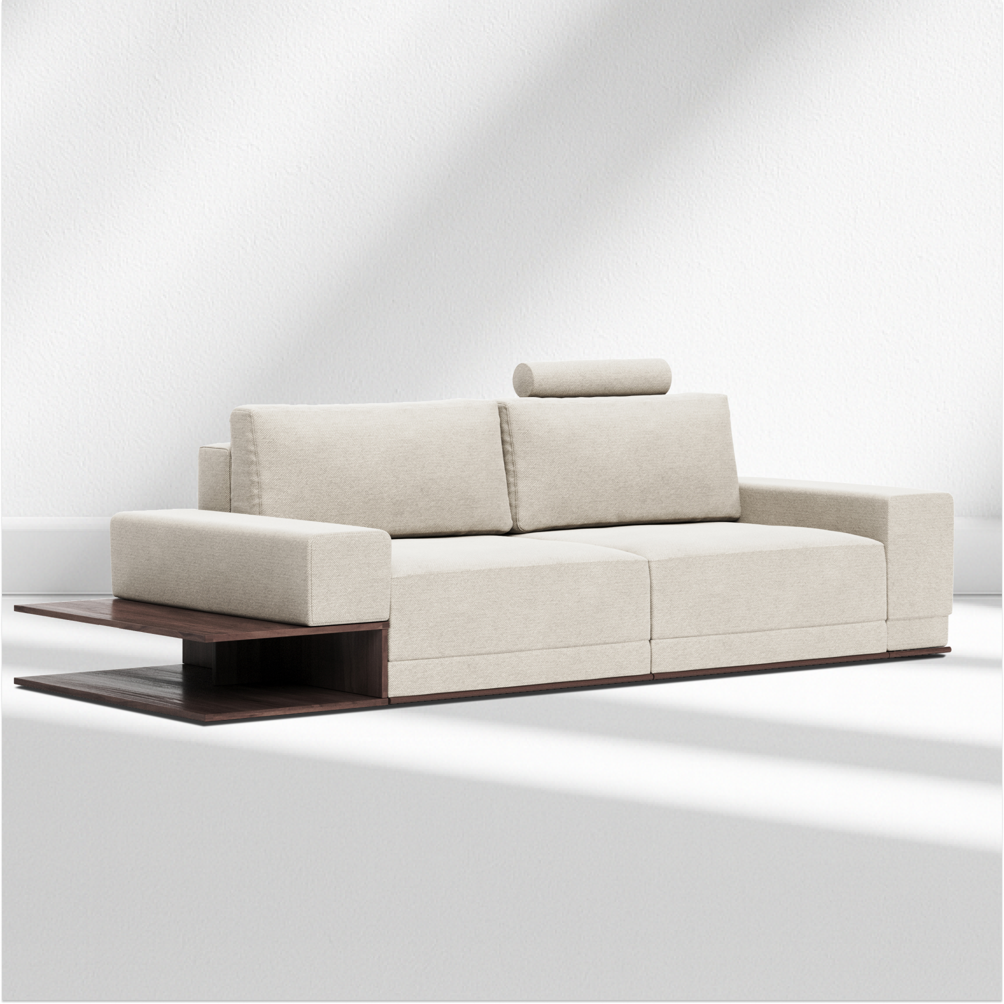 BL 102 3 seater sofa-bed with shelf