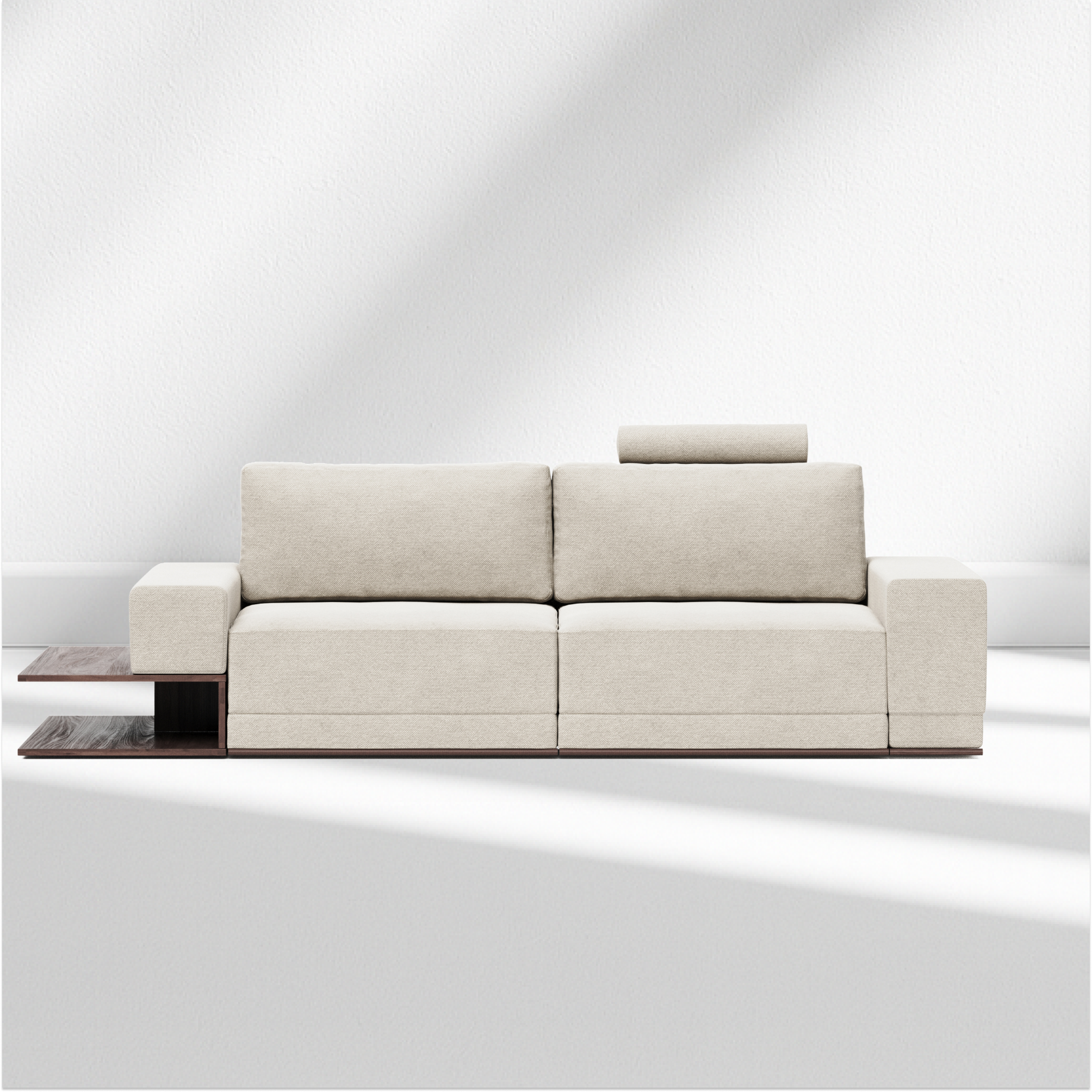 BL 102 3 seater sofa-bed with shelf