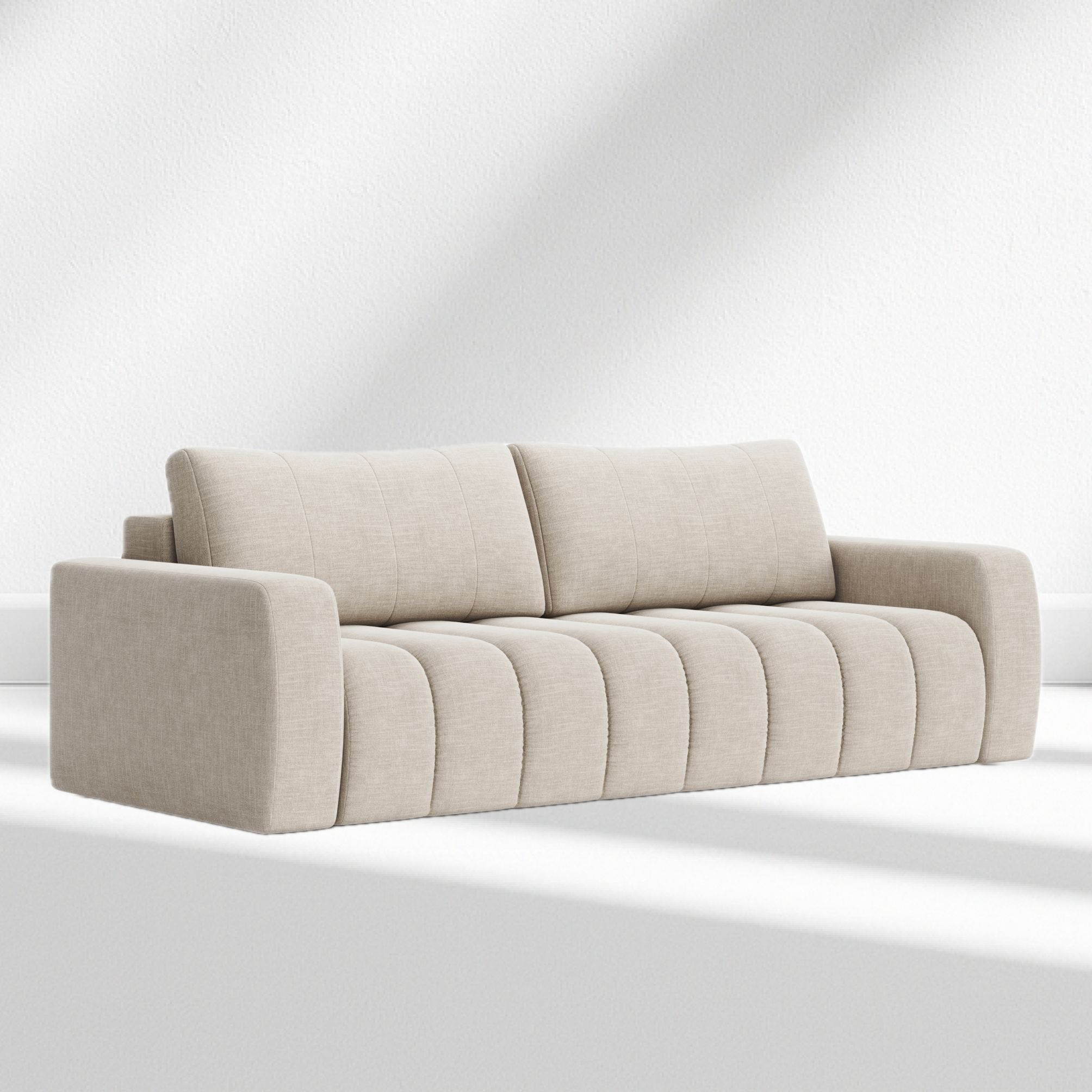 Bumpy 3-Seater Sofa-Bed