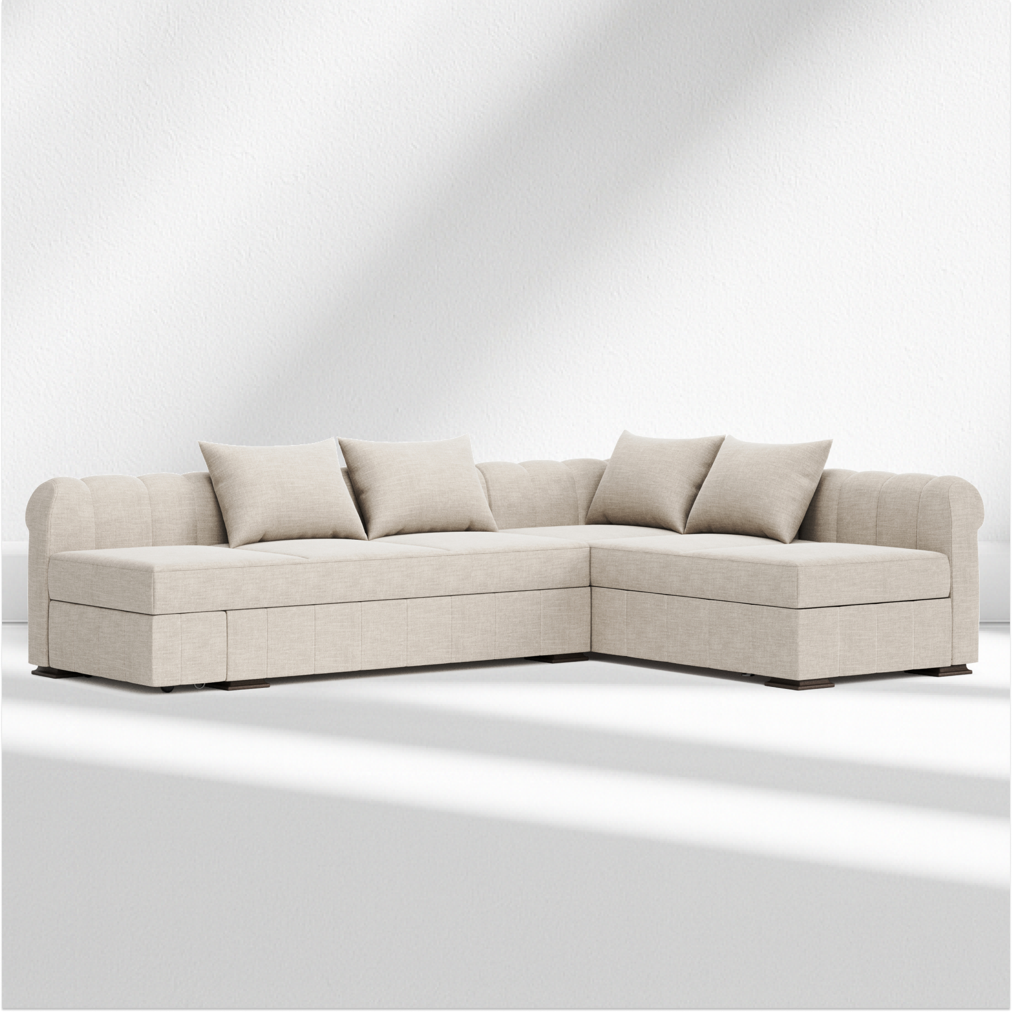 Catania L-shape sofa-bed