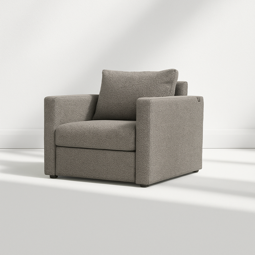 Quanti armchair with narrow sidewalls