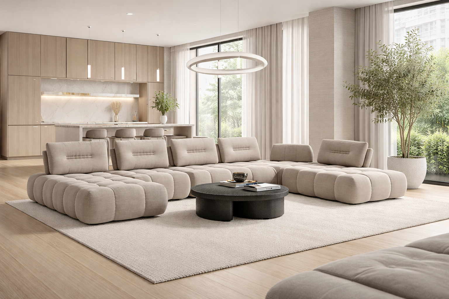 Merida U-Shaped Modular Sofa