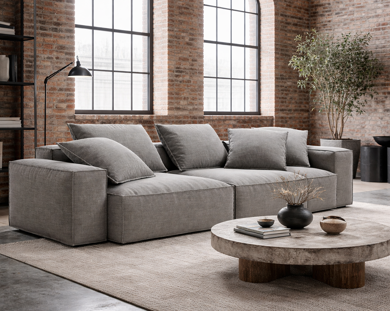 Hamvi 3-Seater Modular Sofa-Bed