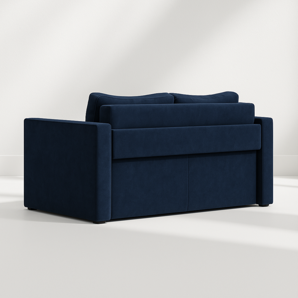 Quanti 2 seater sofa-bed L120 with narrow sides