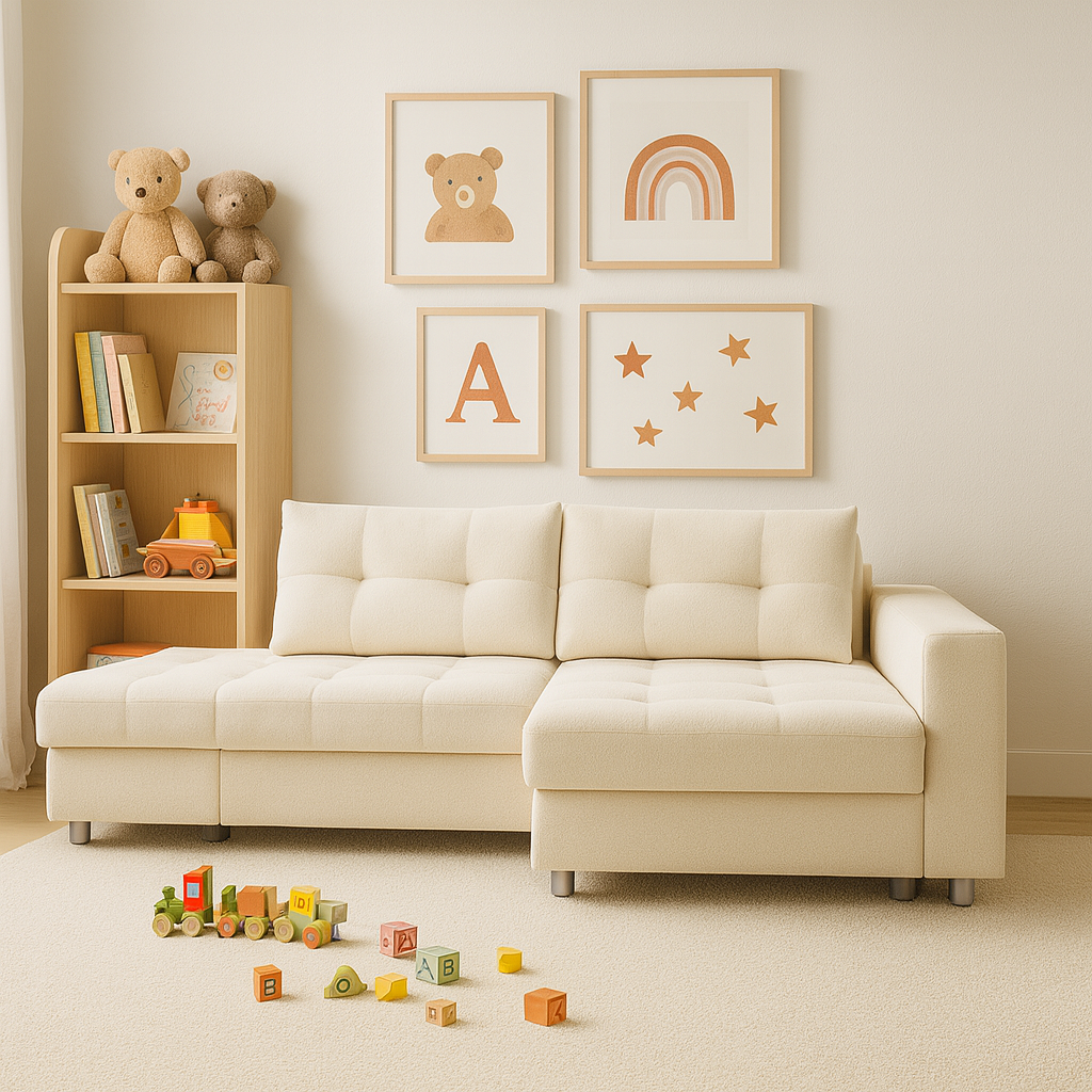 Mark Light L-shape sofa-bed
